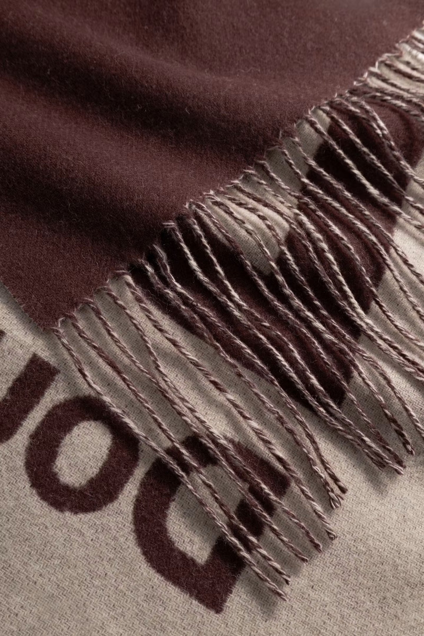 WoodWood Leon Italic Scarf Donkerrood Heren