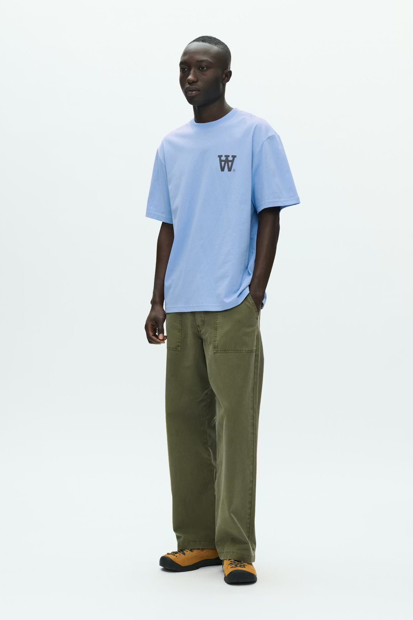 WoodWood Liam Tee AAchest Lichtblauw Heren