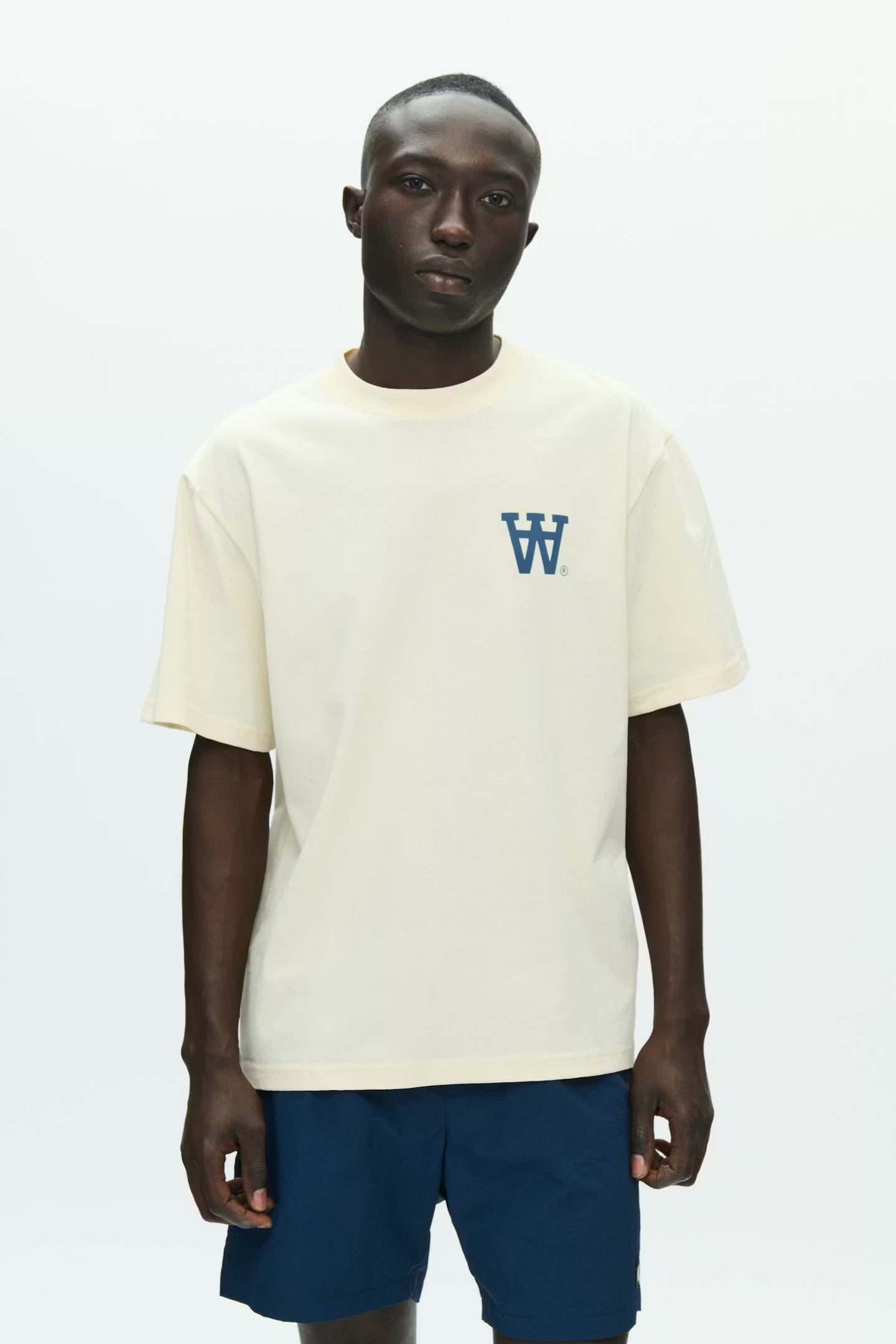 WoodWood Liam Tee AAchest Wit Heren
