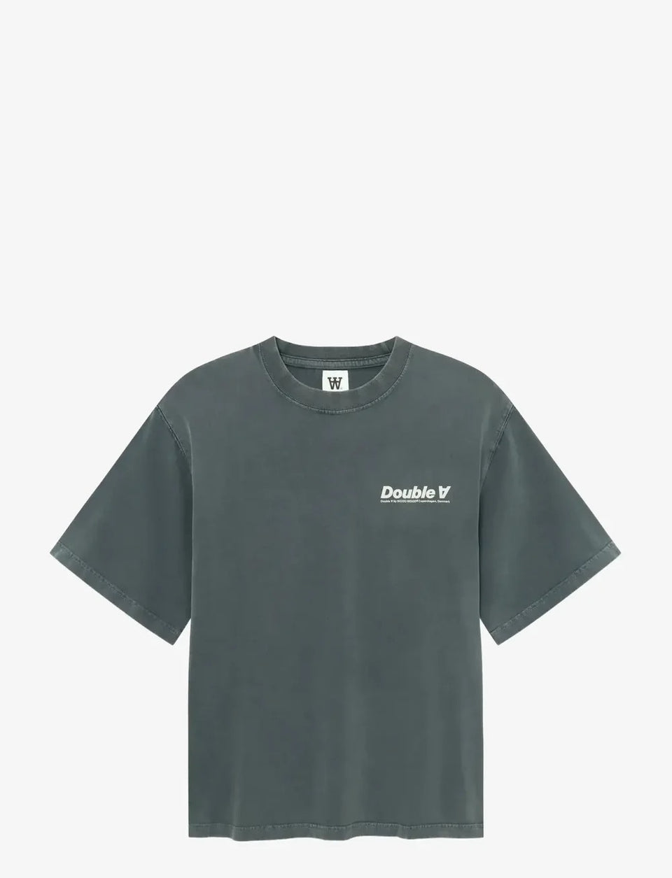 WoodWood Liam Tee Italic Zwart Heren