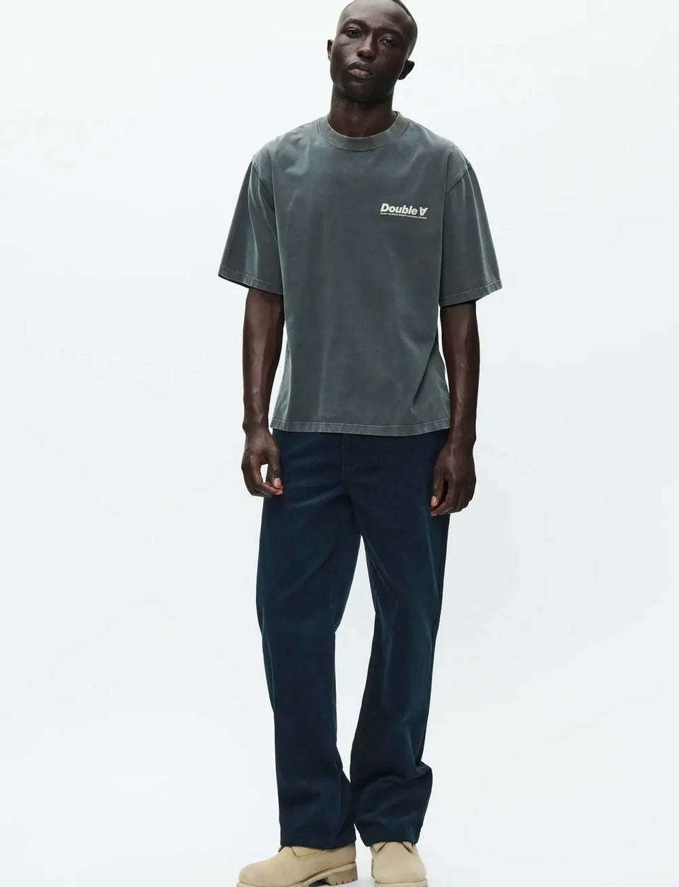 WoodWood Liam Tee Italic Zwart Heren