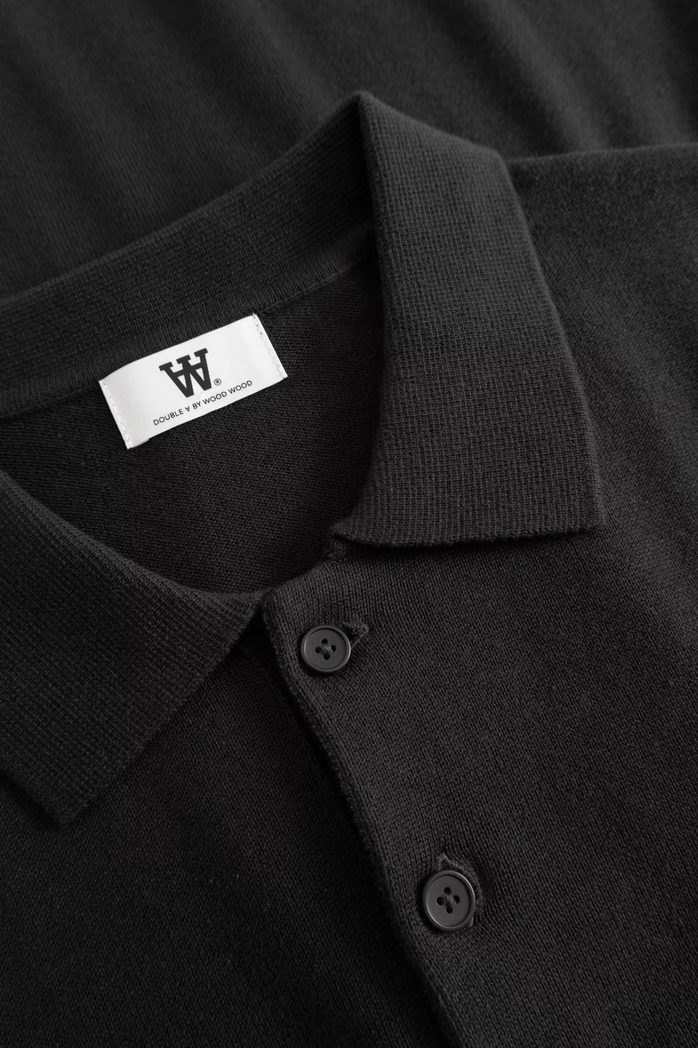 WoodWood Mikkel Polo Zwart Heren
