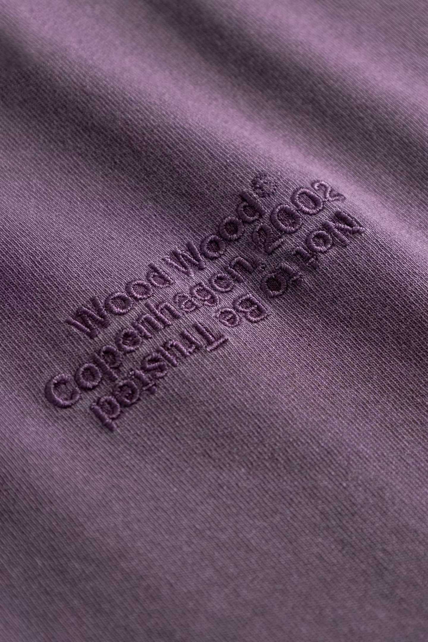 WoodWood Oliver Tee Paars Heren