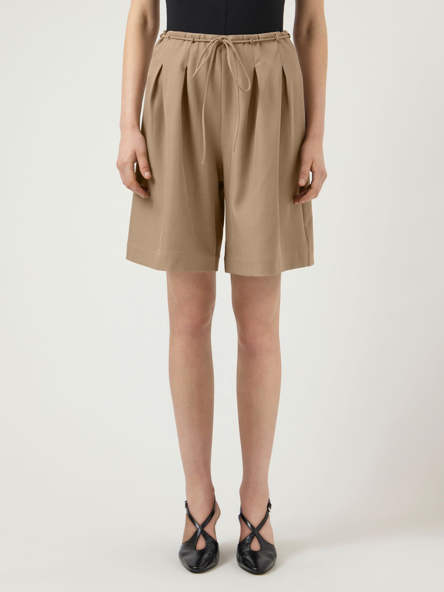 YAS Cammi Shorts Lichtbruin Dames