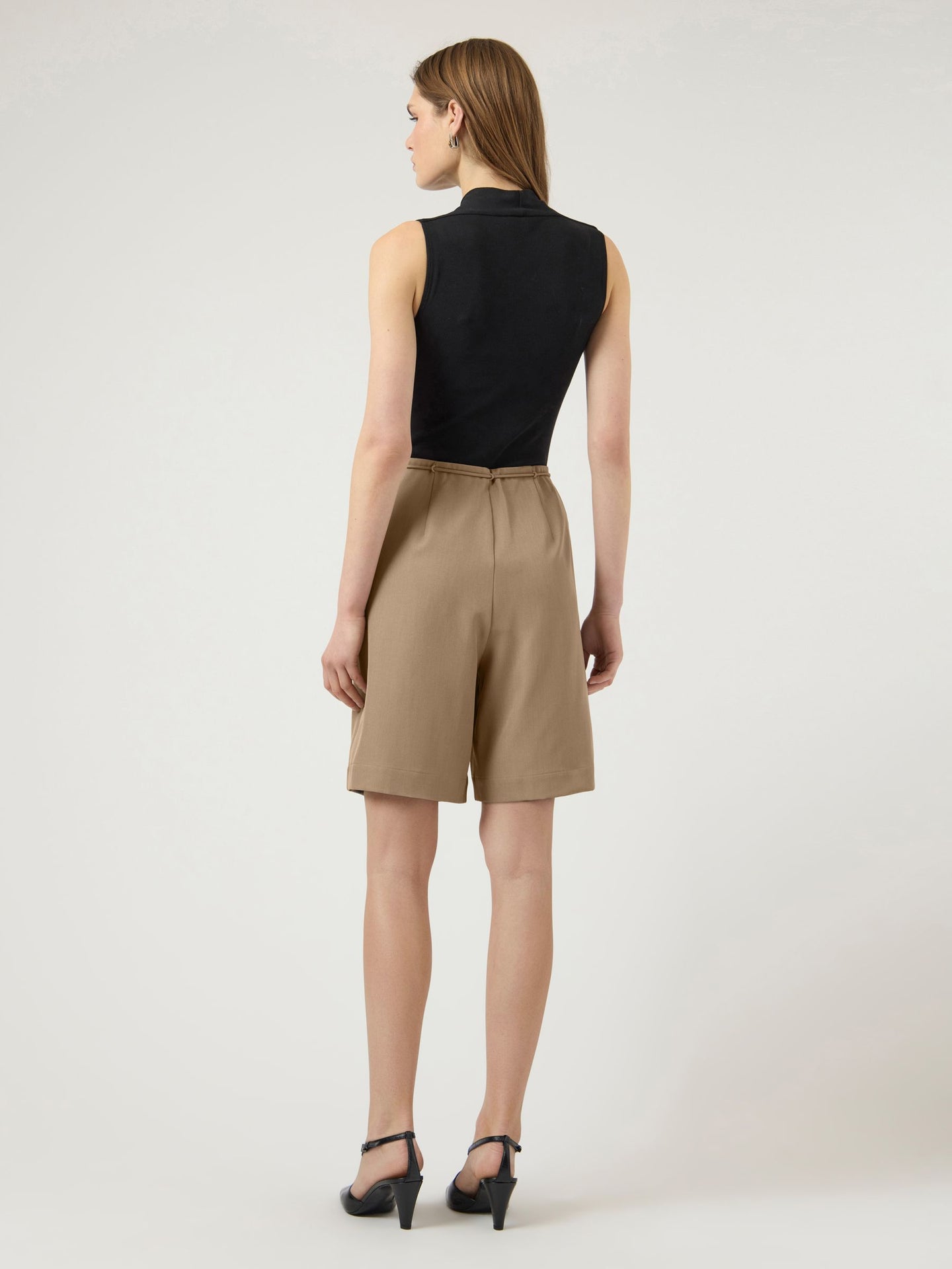 YAS Cammi Shorts Lichtbruin Dames