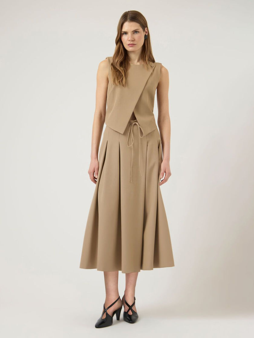 YAS Cammi Vest Lichtbruin Dames