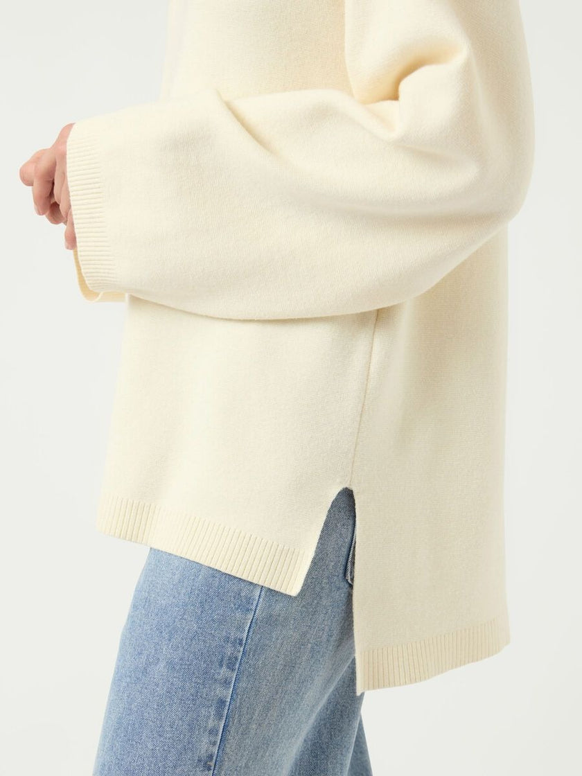 YAS Elma Ls Vneck Knit Wit Dames