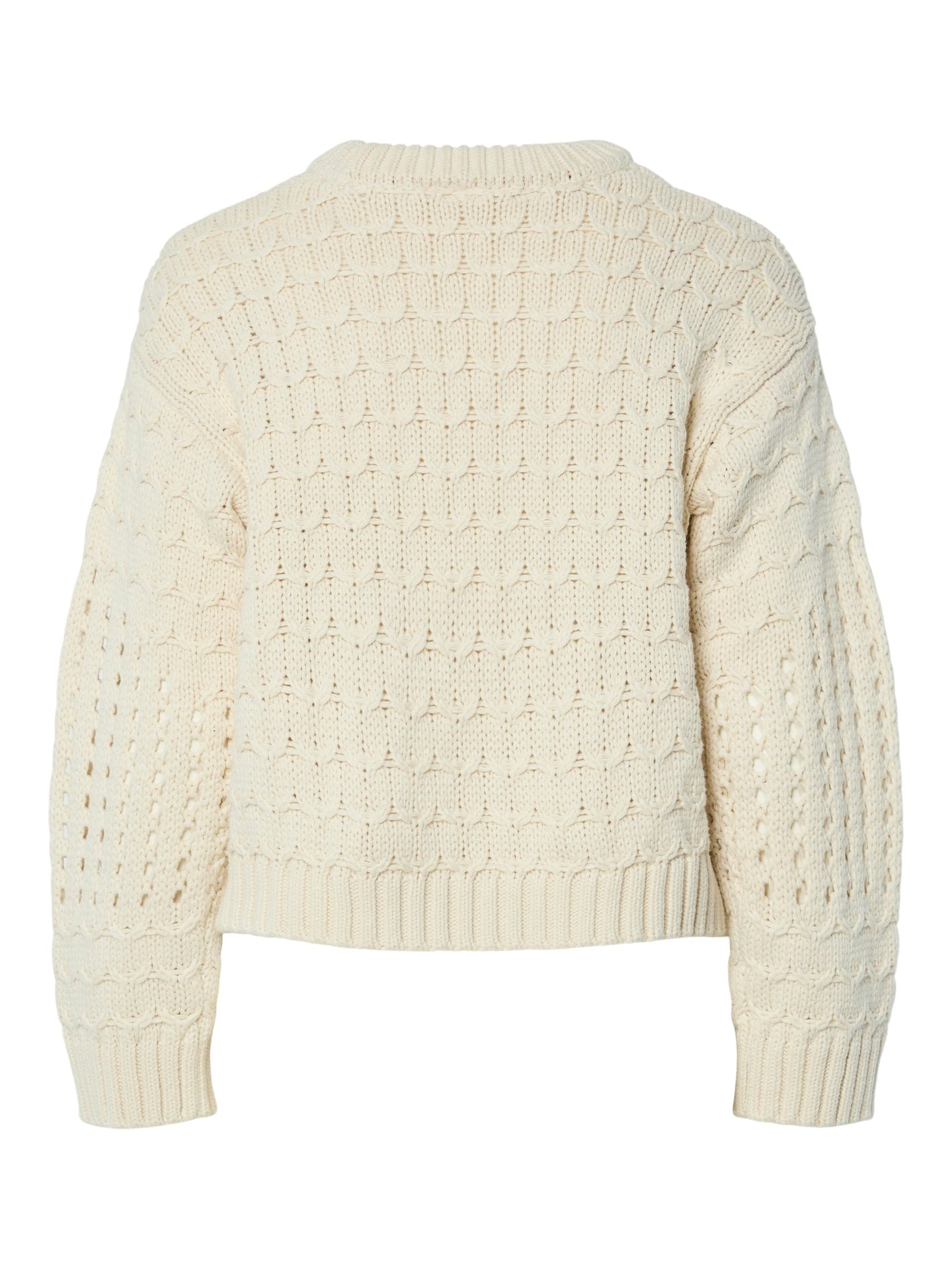 YAS Lucci Ls Knit Pullover Wit Dames