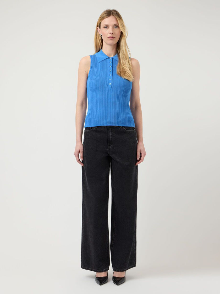 YAS Tanki Top Blauw Dames